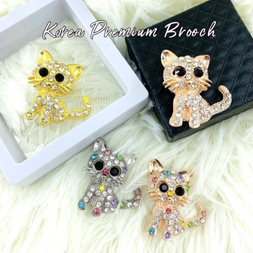 Elegant Brooch 1pc Korea Premium Brooch CatKerongsang Tudung Bahu Pin Tudung Baby Muslimah Brooch Pin-B2853