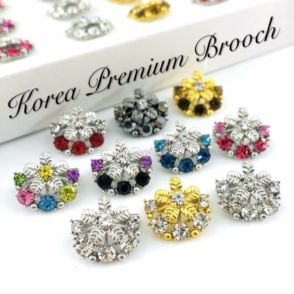 Elegant Brooch 10pcs Korea Premium Baby Brooch Kerongsang Pin Dagu Brooch Pin Muslimah Brooch Dagu - D2679