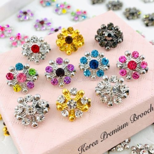 Elegant Brooch 10pcs Korea Premium Baby Brooch Kerongsang  Pin Tudung Dagu Muslimah Brooch Pin Kerongsang Murah-D2628