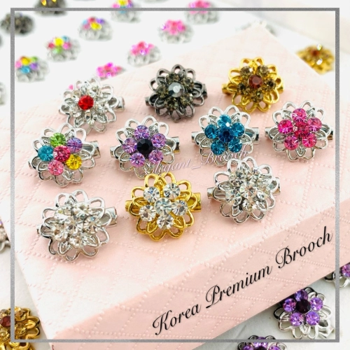 Elegant Brooch 10pcs Korea Premium Baby Brooch Kerongsang Pin Dagu Brooch Pin Muslimah Brooch Dagu- D2722