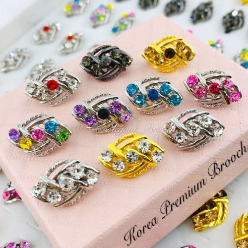 Elegant Brooch 10pcs Korea Premium Baby Brooch Kerongsang Tudung Pin Tudung Dagu Muslimah Hijab Brooch Pin-D2780