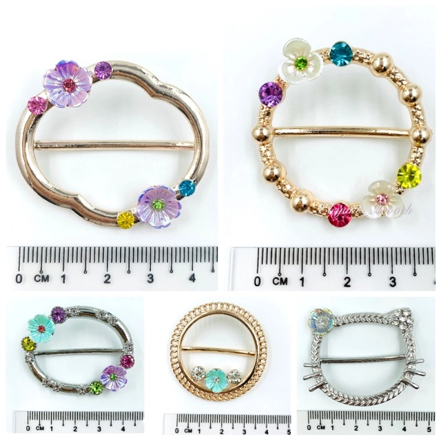 Elegant Brooch Korea Cincin Tudung Bawal Ring Tudung Scarf Buckle Ring Brooch Ring Bawal Muslimah Hijab