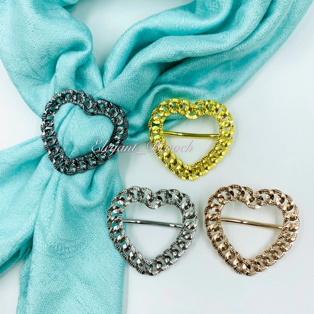 Elegant Brooch Korea Cincin Tudung Bawal Muslimah Scarf Buckle Ring Tudung Ring Hijab Brooch Ring (3 pilihan)