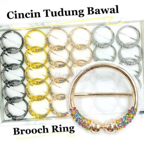 Elegant Brooch Korea Cincin Tudung Bawal Ring Tudung Scarf Buckle Ring Brooch Ring Muslimah Scarf Ring (G578)