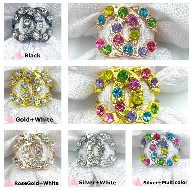 Elegant Brooch Korea Cincin Tudung Bawal Ring Brooch Scarf Ring Tudung Scarf Buckle Muslimah Ring Brooch (R57)