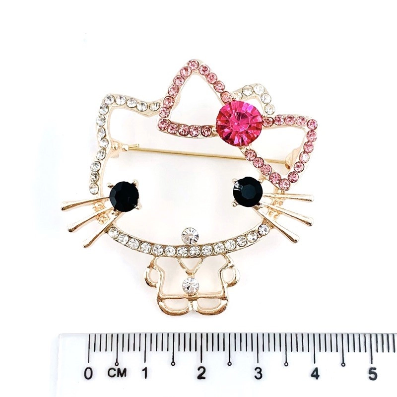 Elegant Brooch 1pc [FREE BOX] Eksklusif Korea Premium Brooch 1pcs HELLO KITTY @ TEDDY BEARKeronsang Bahu Brooch Bahu