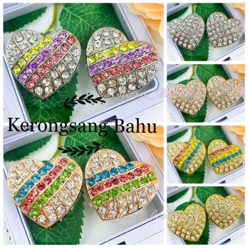 Elegant Brooch 2pcs [FREE BOX] Korea Premium Brooch Bahu Kerongsang Bahu Muslimah Brooch Pin- B600