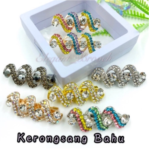 Elegant Brooch 2pcs [FREE BOX] Korea Premium Brooch Bahu Kerongsang Bahu Muslimah Brooch Pin-B247