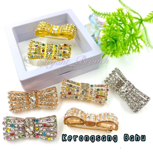 Elegant Brooch 2pcs [FREE BOX] Korea Premium Brooch Bahu Kerongsang Tudung Pin Tudung Bahu Muslimah Brooch Pin-B297