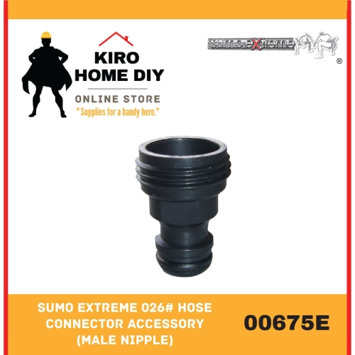 SUMO EXTREME 026# Hose Connector Accessory (Male Nipple) - 00675E