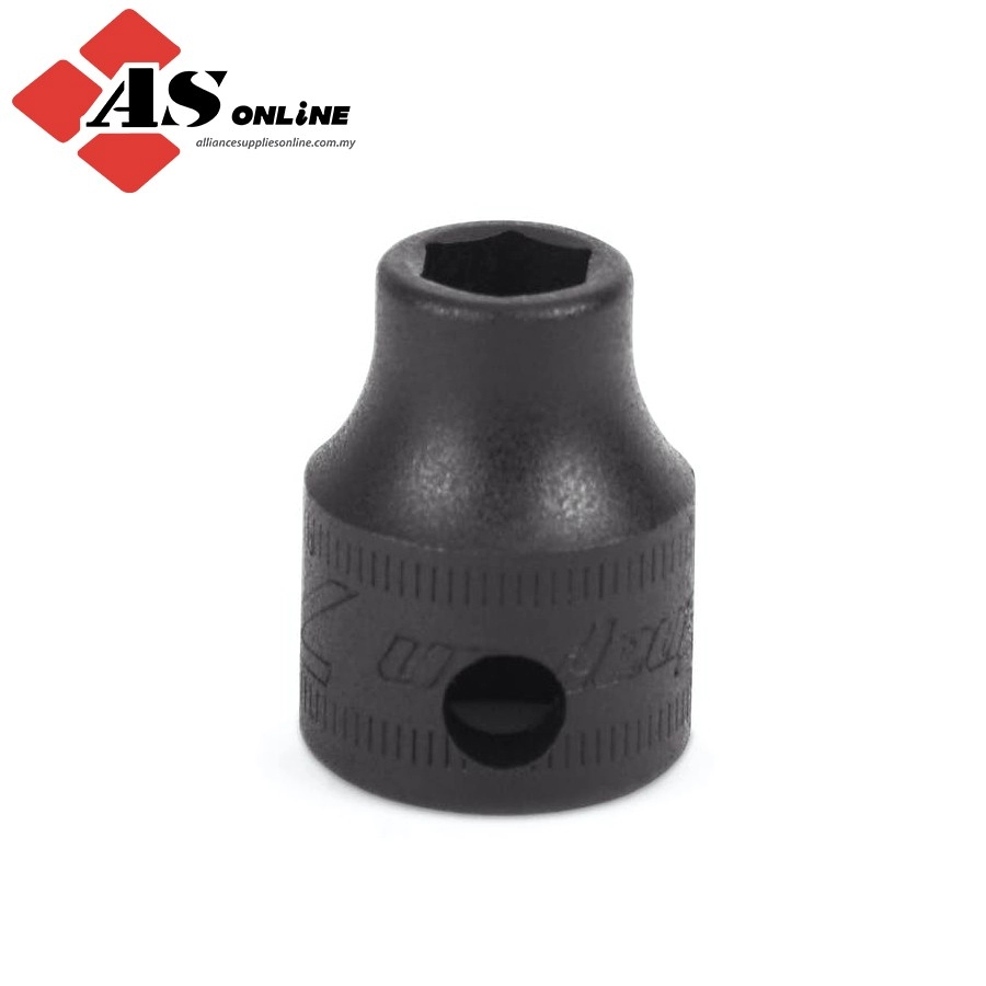 SNAP-ON 3/8" Drive 6-Point Metric 7 mm Flank Drive Shallow Impact Socket (Black Oxide) / Model: IMFM7