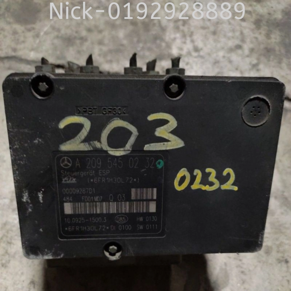 MERCEDES W203 ABS PUMP *ECU-A2095450232 *MOTO-A0034319412Q03