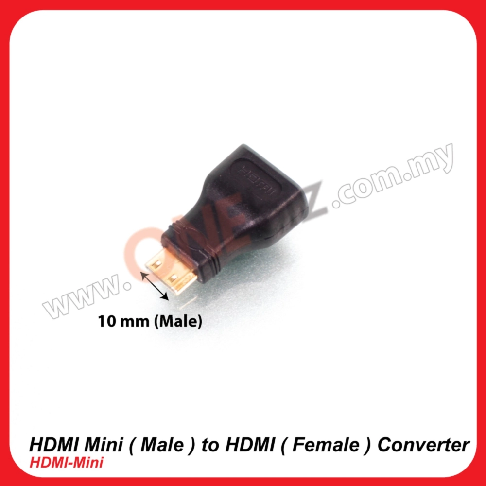 HDMI Mini ( Male ) to HDMI ( Female ) Converter - HDMI-Mini