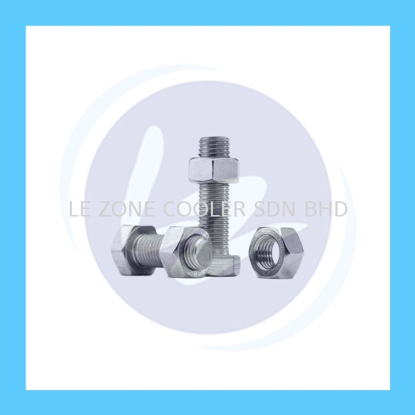 Bolt and Nut 5/16'' x 1'' Bolt & Nut Hardware Items Kedah, Malaysia, Sungai Petani Supplier, Suppliers, Supply, Supplies | LE ZONE COOLER SDN BHD