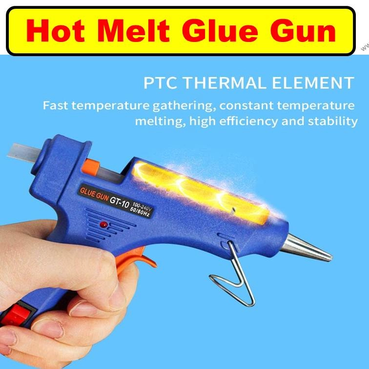 Large Hot Melt Glue Gun with Easy Trigger, Large Standard Size, High  Temperature (Each)