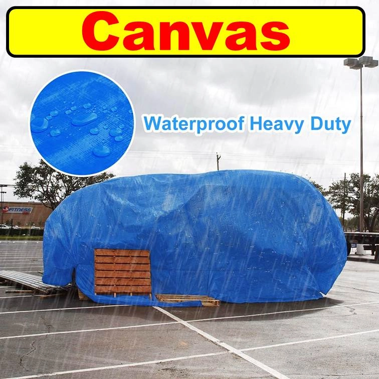 （帆布帐篷）Heavy Duty Waterproof Tarpaulin Canvas for Outdoor Shelter Roof Cover Garden Shade Camping Ground Sheet 1414