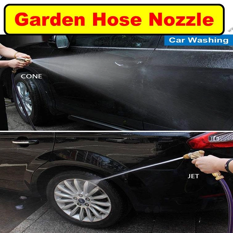 （铜射水枪）Metal Garden Hose Nozzle Heavy Duty Spray Gun Metal Sprayer Brass for Car Washing Plants Watering Pets