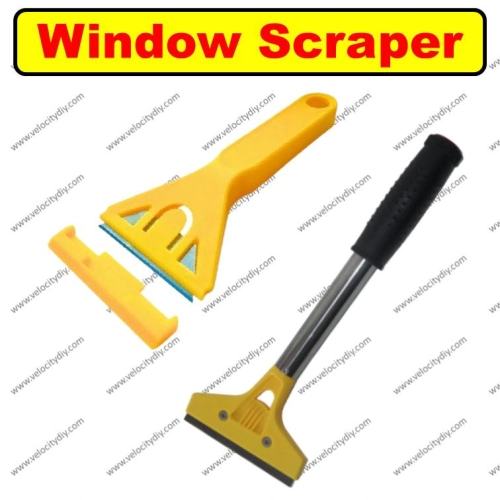 �����ӣ�Short Long Handle Large Cleaning Scraper Metal Blades for Remove Paint Stickers Caulk Labels Glass Window - Velocitydiy Concept Store Sdn Bhd