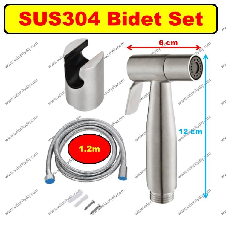 （白钢射水枪）Stainless Steel SUS304 Hand Bidet Sprayer