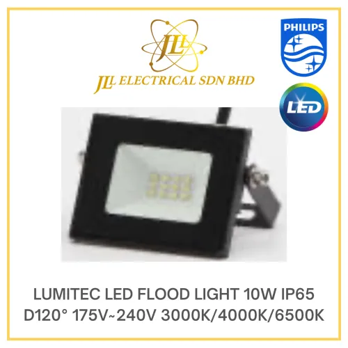 LUMITEC LED FLOOD LIGHT 10W IP65 D120° 175V~240V 6000K