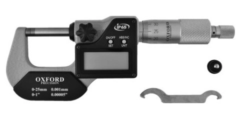 OXD3313500K - 0-25mm/0-1" IP65 DIGITALEXTERNAL MICROMETER