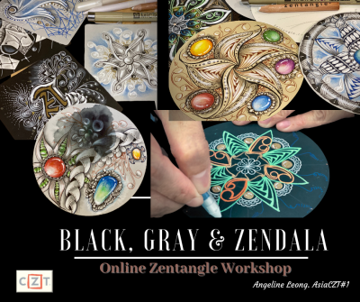 Black, Gray and Zendala Online Workshop