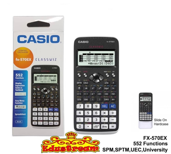 CASIO SCIENTIFIC CALCULATOR fx-570EX Calculator School & Office Equipment Stationery & Craft Johor Bahru (JB), Malaysia Supplier, Suppliers, Supply, Supplies | Edustream Sdn Bhd