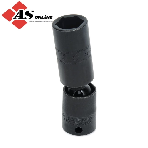 SNAP-ON 3/8" Drive 6-Point Metric 19 mm Flank Drive Deep Swivel Impact Socket / Model: IPLFM19A