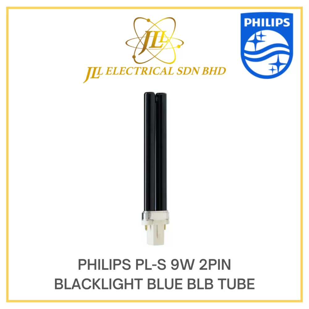 PHILIPS PLS 9W/08 BLB/2P ULTRA VIOLET BLACK LIGHT BLUE TUBE
