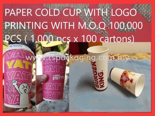 PAPER COLD CUP LOGO PRINTING 100K PAPER CUPS PAPER PRODUCTS Kuala Lumpur (KL), Malaysia, Selangor, Kepong Supplier, Suppliers, Supply, Supplies | RS Peck Trading