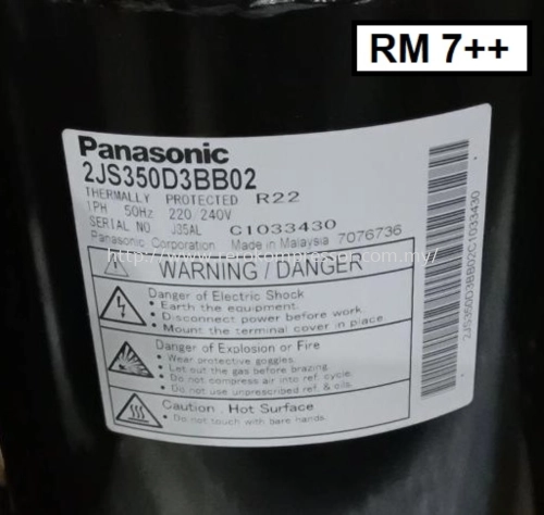 2JS350D3BB02 - Panasonic Malaysia Air Conditioner Compressor