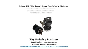 Scissor Lift Spare Part- Key Switch 3 Position Part No.: 203060000001