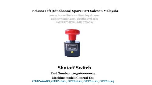 Scissor Lift Spare Part- Shutoff Switch Part No.: 203060000024