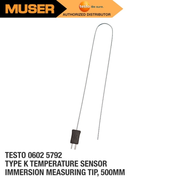 Testo 0602 5792 Immersion Measuring Tip (TC Plug Type K) Type K External Probes Testo Kuala Lumpur (KL), Malaysia, Selangor, Sunway Velocity Supplier, Suppliers, Supply, Supplies | Muser Apac Sdn Bhd