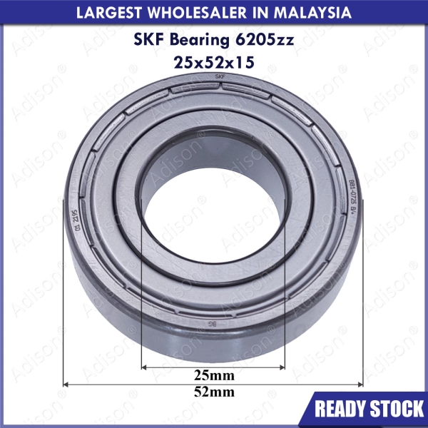 Code: 36205 6205zz SKF Bearing Oil Seal / Bearing Washing Machine Parts Melaka, Malaysia Supplier, Wholesaler, Supply, Supplies | Adison Component Sdn Bhd