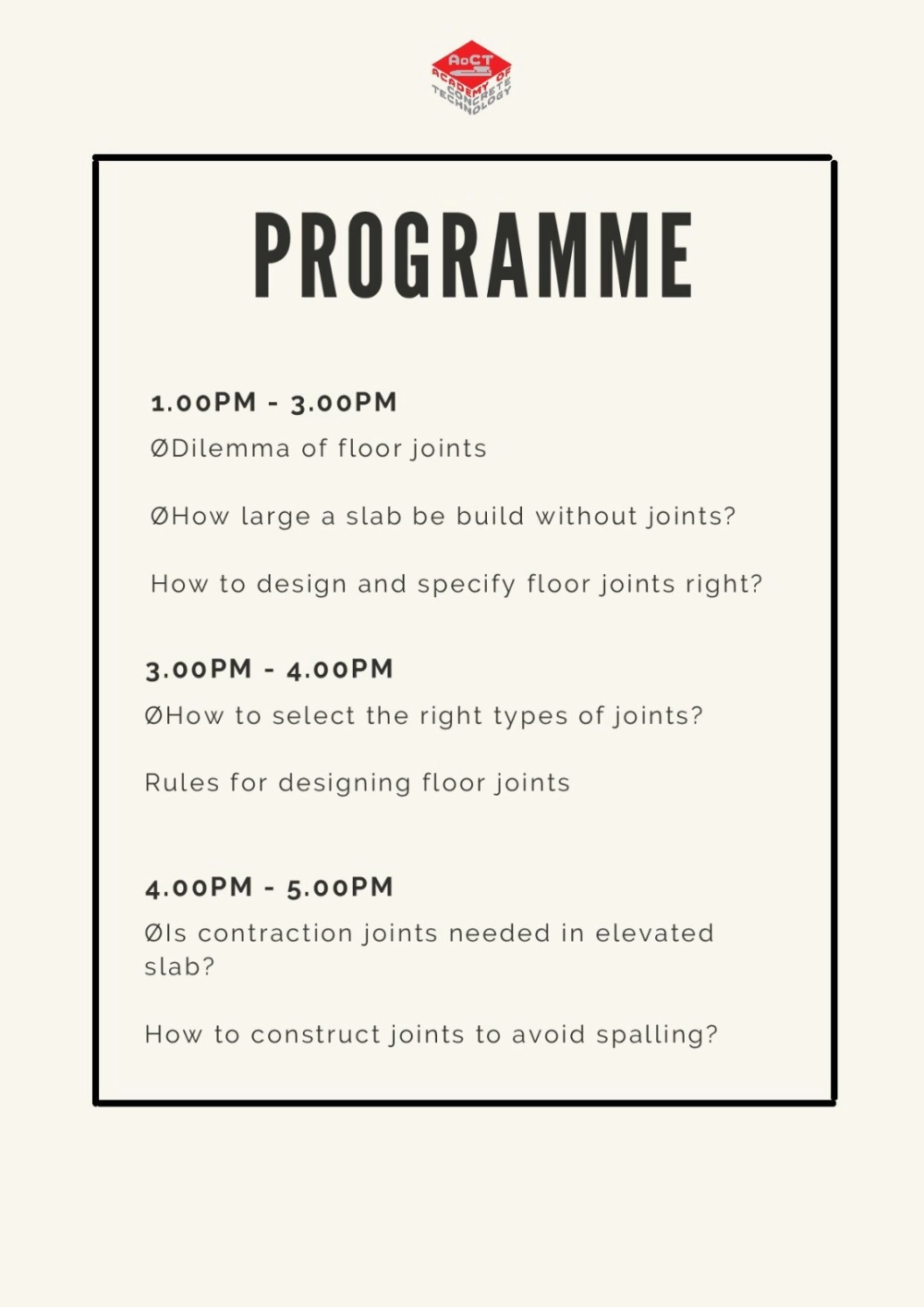 30 Sep | Joints In Concrete Floor Slab