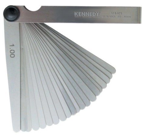 KEN5180710K - 4" 10 BLADE METRIC FEELER GAUGE