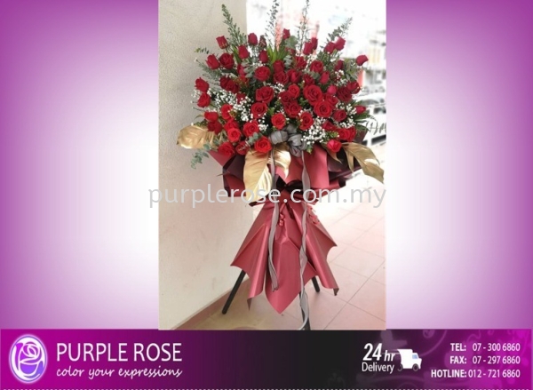 Grand Opening Stand-116 Opening Ceremony Johor Bahru (JB), Malaysia, Singapore Supply, Supplier, Delivery | Purple Rose Florist & Gifts