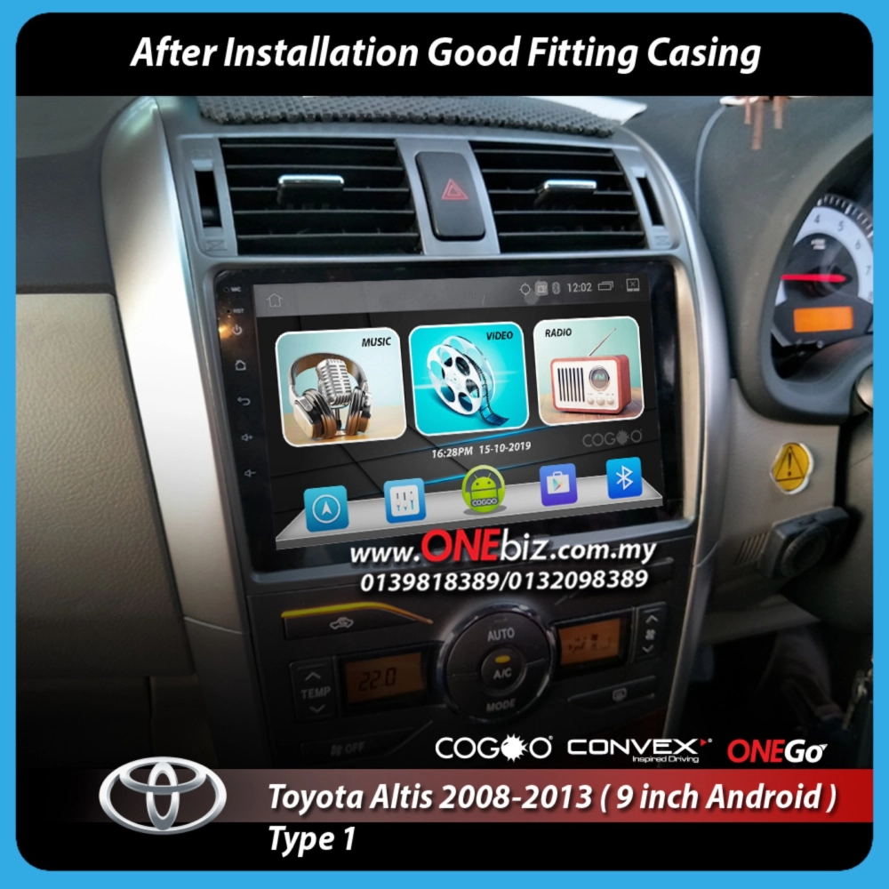 Toyota Altis 2009 - 2013 (With Top) - 9 inch Android Big Screen Player Casing - CG-APC-TY04