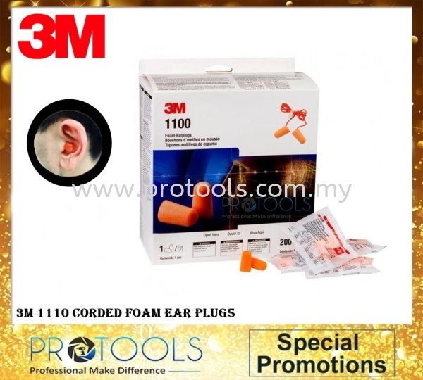 3M Corded Foam Ear Plugs (PCS) Ear Plugs COVID-19 Johor Bahru (JB), Malaysia, Senai Supplier, Suppliers, Supply, Supplies | Protools Hardware Sdn Bhd