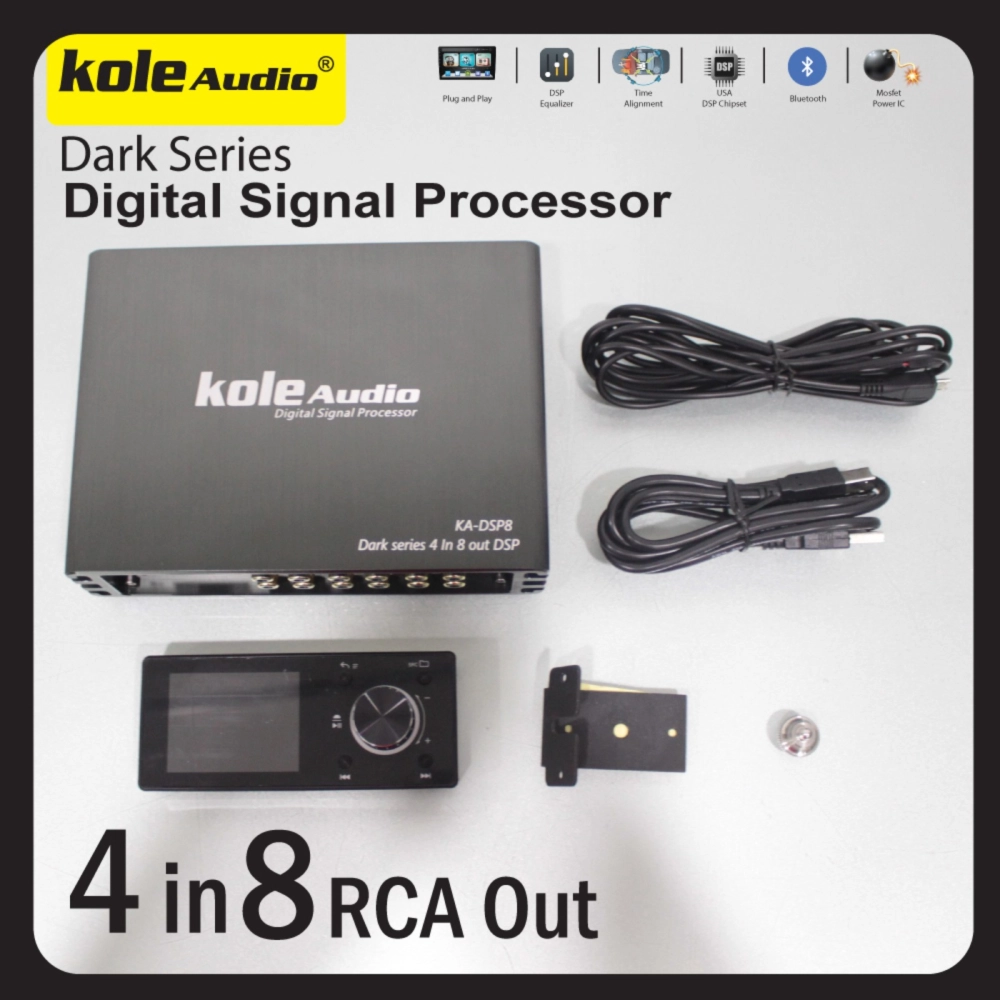 【Free USB Pendrive】 Kole Audio Dark Series Digital Signal Processor KA-DSP8 / KA-DSP6 / KA-DSP1