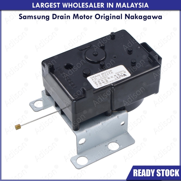 Code: 31214 Samsung Drain Motor Original Nakagawa Drain Motor / Gear Motor Washing Machine Parts Melaka, Malaysia Supplier, Wholesaler, Supply, Supplies | Adison Component Sdn Bhd