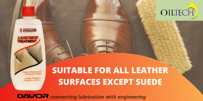 Suitable for all leather surfaces except suede