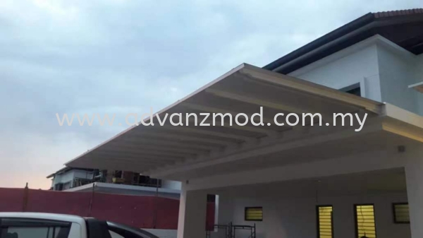 Awning Cover with Aluminium Composite panel White  Roofing & Awning  Selangor, Malaysia, Kuala Lumpur (KL), Puchong Supplier, Supply, Supplies, Retailer | Advanz Mod Trading