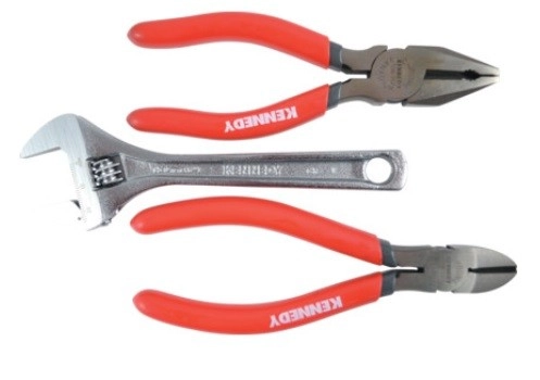 KEN5589820K - 150mm CV PLIER, DIAGONALCUTTER & WRENCH SET 3-PCE