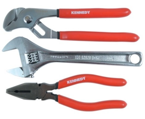 KEN5589810K - 200mm CV PLIER & WRENCH SET 3-PCE