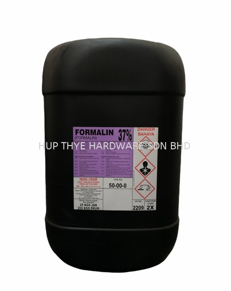 FORMALIN 37% WATER TREATMENT AND OTHERS Melaka, Malaysia, Batu Berendam, Krubong, Peringgit Supplier, Wholesaler, Supply, Supplies | HUP THYE HARDWARE SDN BHD