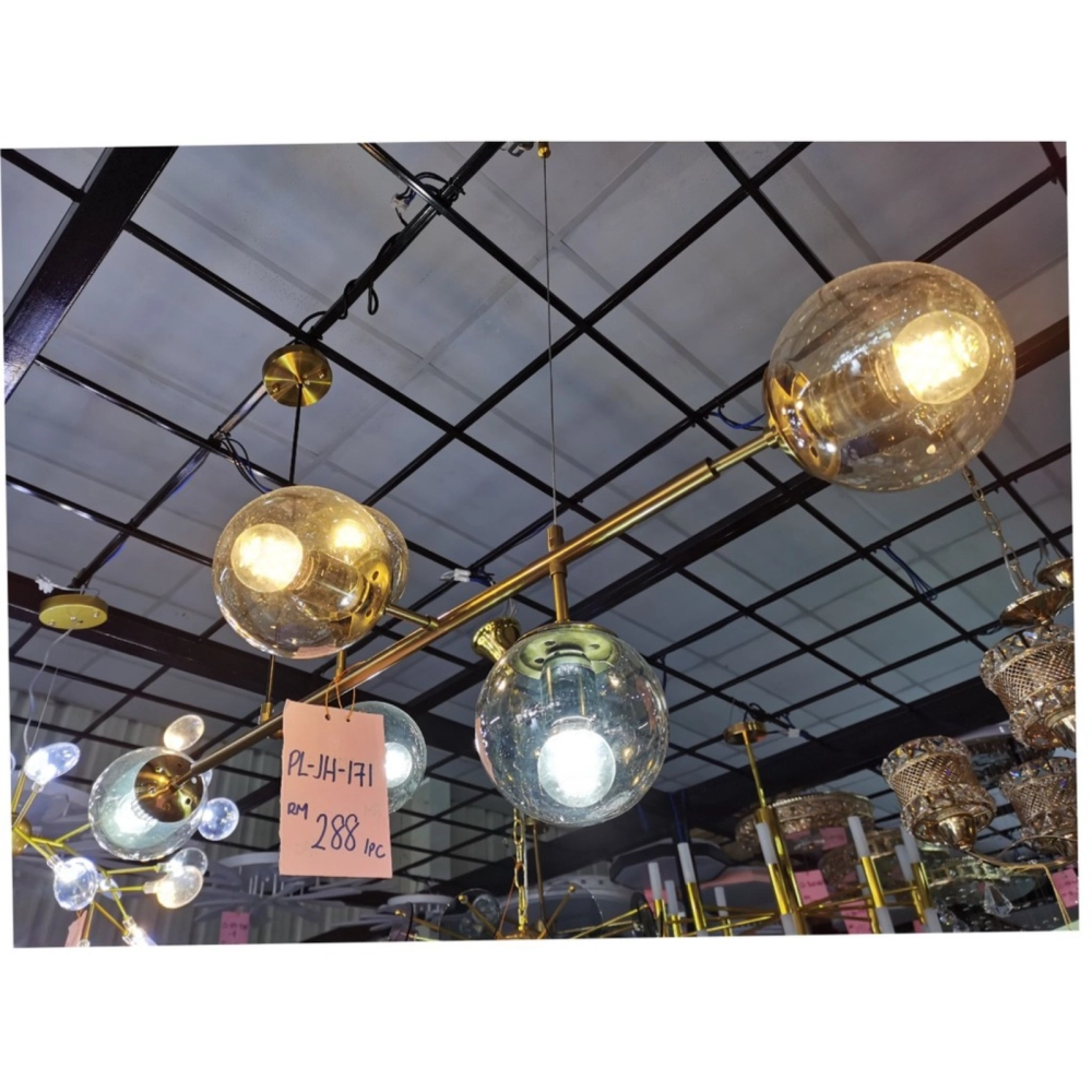 MODERN PENDANT LIGHT  STRAIGHT DINING BAR 6 HEAD -PL-JH-171