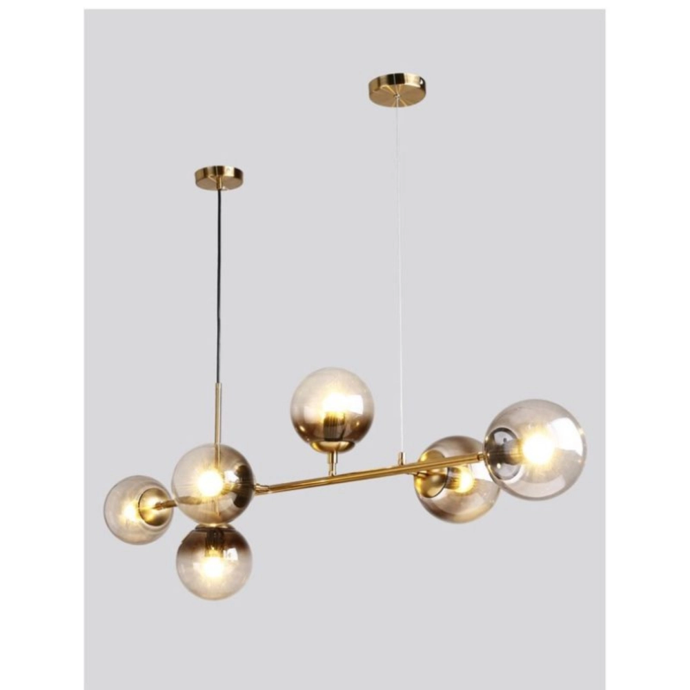 MODERN PENDANT LIGHT  STRAIGHT DINING BAR 6 HEAD -PL-JH-171