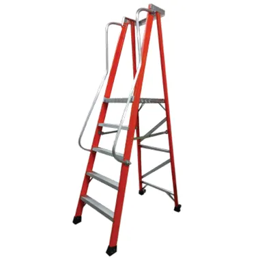 FIBERGLASS PLATFORM LADDER - F-PTL Series